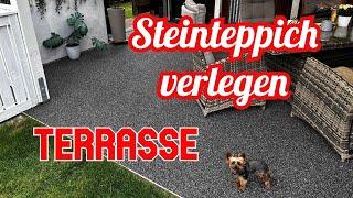 Steinteppich Terrasse richtig verlegen