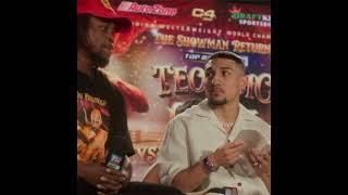 Teofimo Lopez and Keyshawn Davis exchanged words during fight weeks press conference #boxing