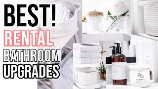 BEST 10 Renter-Friendly LUXE Bathroom Upgrades | Stuff Nobody told you!