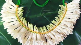 how to string sampangi flower pinnal jadai method | easy method to make sampangi flower garland