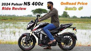 2024 Pulsar NS 400z Black Price & Specs in telugu | TechTravelTelugu