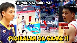 NAUWI SA PISIKALAN ANG GAME 1 FINALS! NAGHALIMAW SI JAMES YAP VS TIU-YEO! KEN BONO NAGPAULAN NG TRES