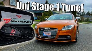 Stock VS. Unitronic Stage 1 Tune in my Audi TTS Mk2 - 1/4 Mile Testing!