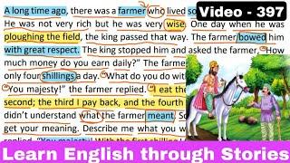 Learn English through stories - The Farmer's Riddle - Story in Past Tense #397