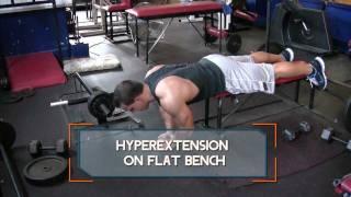 Hyperextension on Flat Bench - How to do Flat Bench Back Extensions