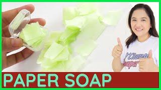 How to make Paper Soap | Tutorial on Paper Soap Making using Melt & Pour Soap Making Technique