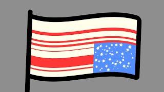 Des is de amerikanische Flagge.