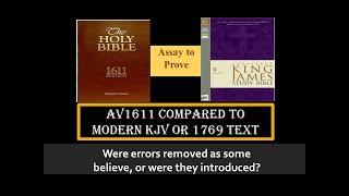 AV1611 Compared to the KJV-1769