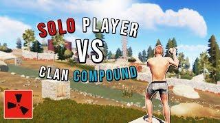 SOLO PLAYER VS BIG CLAN COMPOUND - (Rust Pvp highlights, solo Infiltration and more)