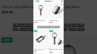 Sunghoon honest review of enhypen engene bong lightstick ver 2 & the details #enhypen #engene #kpop