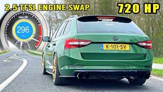 720HP Skoda Superb 2.5 TFSI | 0-100 100-200 POV & INSANE SOUND