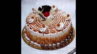 Butterscotch cake decoration ideas 2024/ butter scotch cake/cake decoration ideas/cake designing