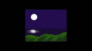 Starry Night | Moon | Mountains | Sea | Ibis Paint X | Creative | Art | Painting | Coloring | Nature