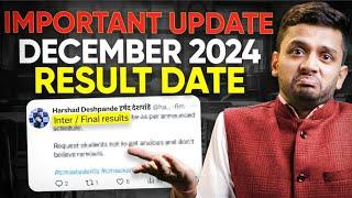  IMPORTANT UPDATE | DECEMBER 2024 EXAMS | RESULT DATE | CMA INTER AND FINAL | CA CS CMA NIKKHIL SIR