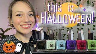 Mooncat’s NIGHTMARE BEFORE CHRISTMAS Collection!!  Swatches, Comparisons + Review!