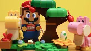 LEGO Super Mario stop motion anime !「LEGO Yoshis'Egg cellent Forest 」レゴマリオ「森の中のヨッシーと卵 」