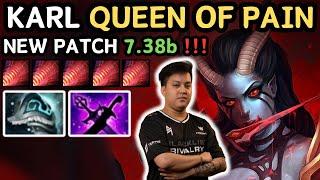  NEW PATCH 7.38b - Rank 7 Karl QUEEN OF PAIN Midlane Gameplay  Karl Perspective - Dota 2