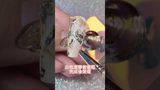 星空貼簡單快速完成瓷磚感造型   #nailart #nails #nail #瓷磚 #上手 #簡單易學 #白色 #教學 #教程 #diy #光療 #凝膠 #指甲 #美甲