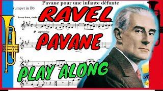 Ravel - Pavane (Trumpet Accompaniment, Play along, Backing track PDF Scores Sheet music )