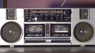 Stereo radio double cassette recorder Sanyo M-W2K