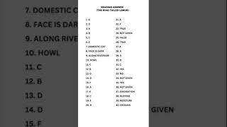 BURLINGTON VOLUME 1. TEST-2 The ring tailed lemur Reading answers || Sumpun immigration