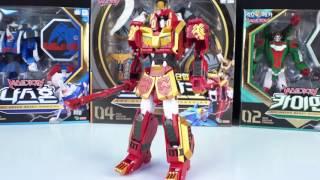 [With Kids]Geo Mecha Beast Guardian LEO KHAN 3Combo Transformation KOREA Robot Kids Toy