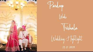 Pradeep  & Trishla  4k  Wedding Highlight  2024 // RR STUDIO PARBATSAR 2024