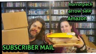 MAIL DAY UNBOXING FROM ARROW VIDEO SALE ,HORRORPACK, AMAZON. UNSUBSCRIBER MAIL Y2KBASSIST19