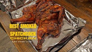 Best Smoked Spatchcock Chicken & Pork Loin |  Pitboss Pro Series Smoker