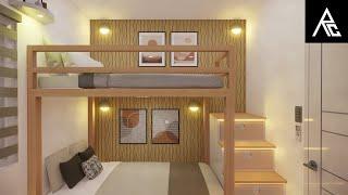 Cool Bunk Bed Idea for Small Rooms (2.5x3.5 Meters)