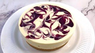 No-Bake Blueberry Cheesecake | 免烤蓝莓奶酪蛋糕