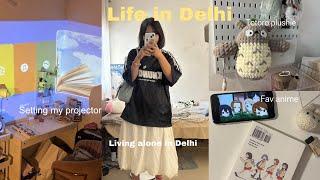 Living alone in Delhi || Uni vlog , calm morning routine , shopping and hauls