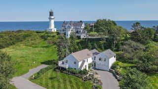 Coastal Retreat Overlooking Iconic Lighthouse | Cape Elizabeth Maine Home for Sale