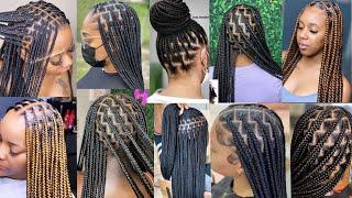 New Braids: Extremely Stylish & Unique Knotless Braids Hairstyles for Black Women |Braids Hairstyles