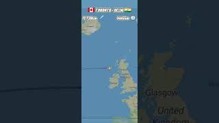 Toronto to Delhi  to flight Route - Air İndia - #journey #aviation #travel #shortfeed #flight