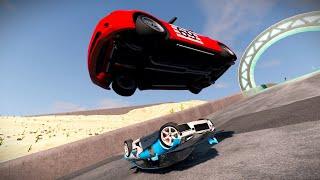 Xe đua và Xe Cảnh sát 1 - Cuộc đua xe trong Beamng drive