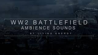 Battlefield War Ambience, distant gunfire battles, artillery fire, bomb explosions, sleeping & relax