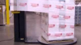 How to wrap a pallet with a machine.wmv