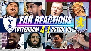 SPURS & VILLA FANS REACTION TO TOTTENHAM 4-1 ASTON VILLA | 24/25 PREMIER LEAGUE