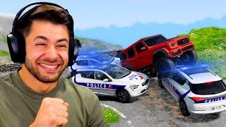 GROS 4X4 vs LA POLICE sur BeamNG