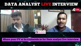 Live Data Analyst Mock Interview | Real-Time Q&A with Talentele