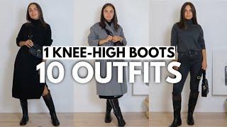 How to Style High Boots for Spring 2022 | One Pair of Tall Boots: 10 Spring Outfit Ideas