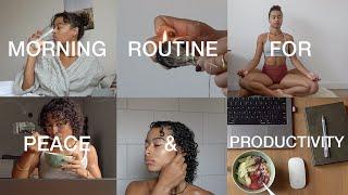 a balanced morning routine for peace and productivity