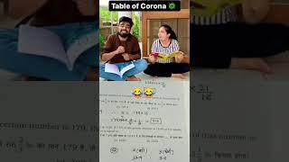 Table of corona #comedy #funny #fun #trending #shorts  #comedyfilms #entertainment