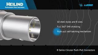 LEMO B Series Circular Push Pull Connectors | Heilind Electronics