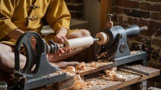 "Unique Woodturning Vase Design | DIY Woodworking Project on Lathe Machine"