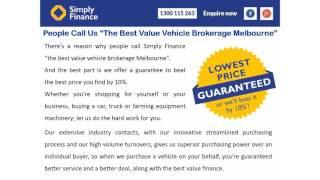 Vehicle Brokerage in Melbourne - Simply Finance