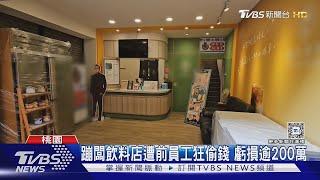 蹦闆飲料店遭前員工狂偷錢 虧損逾200萬｜TVBS新聞