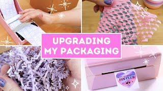  STUDIO VLOG  Upgrading my packaging! // Small business day in the life // Order packing supplies