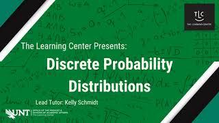 TutorTube: Discrete Probability Distributions